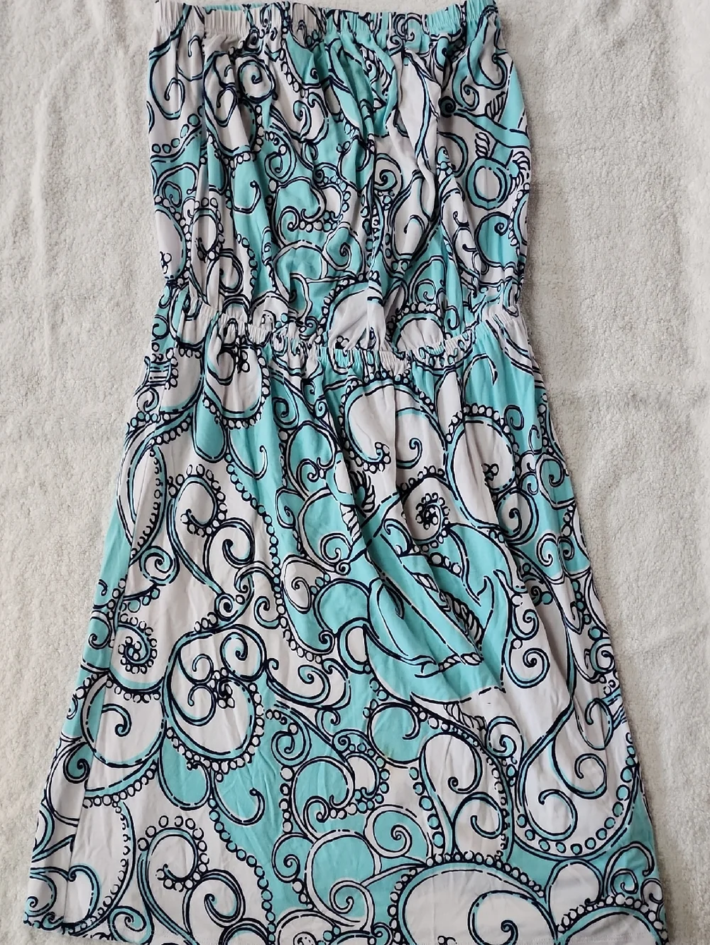 Lilly Pulitzer Women's Atwood Strapless Dress Size S Preowned - Picture 1 of 8